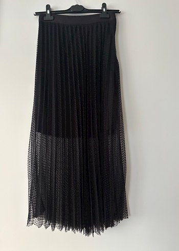 Diğer Siyah Pilili Uzun Gotik Etek