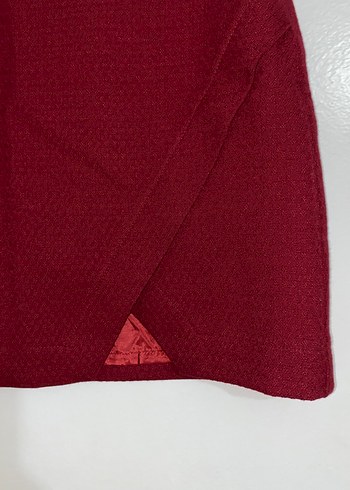 Koton Bordo Triko Mini Etek