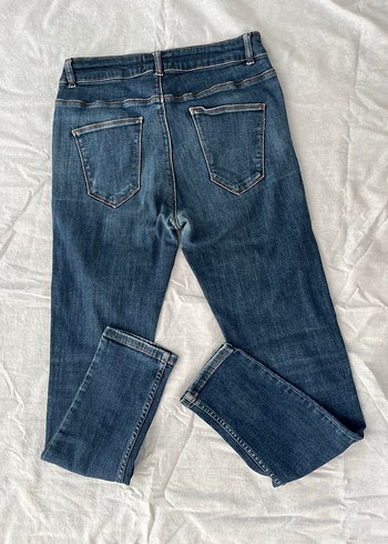 Diğer Gri Tonlu Lacivert Kadın Denim Pantolon