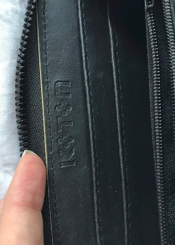 Siyah Deri Fermuarlı Kadın Cüzdanı - Görsel 3