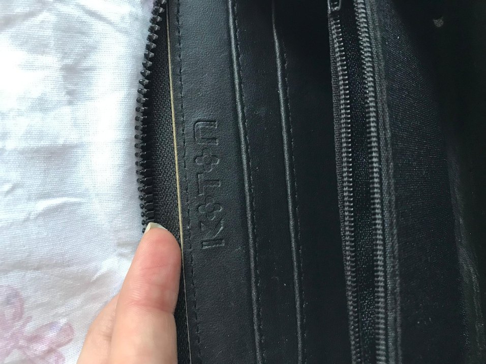 Siyah Deri Fermuarlı Kadın Cüzdanı - Görsel 3