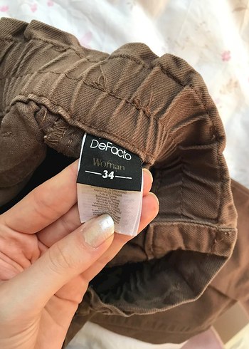 kahverengi kot pantolon - Görsel 3