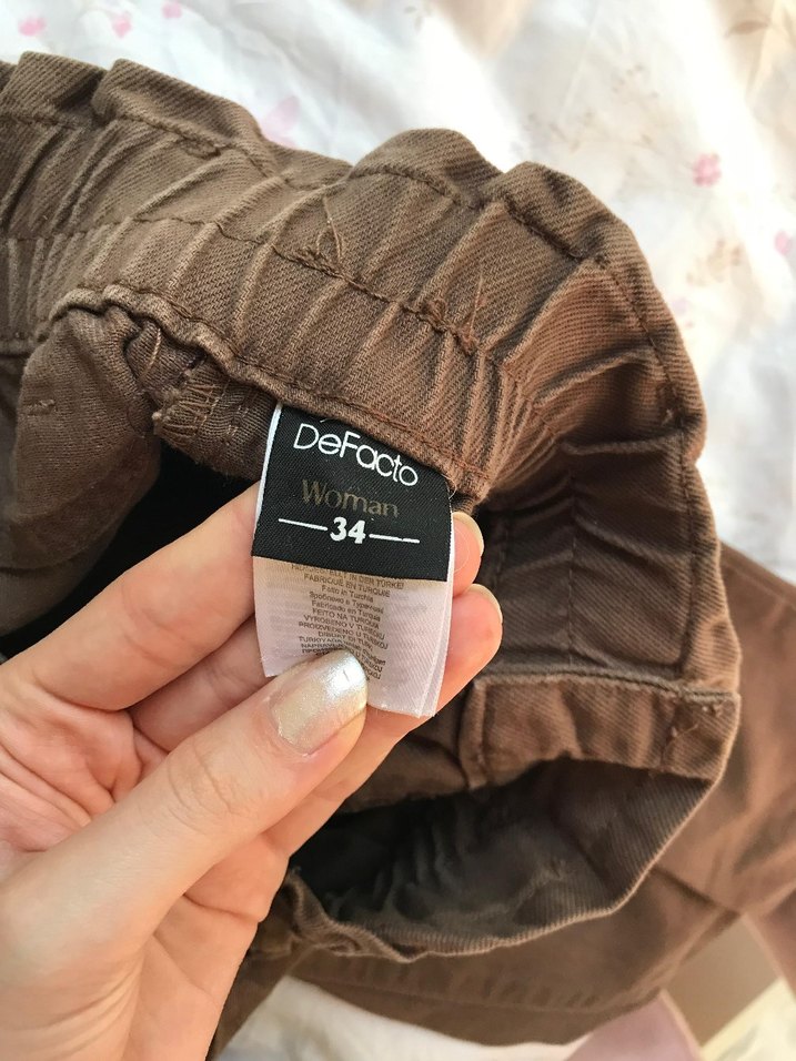 kahverengi kot pantolon - Görsel 3