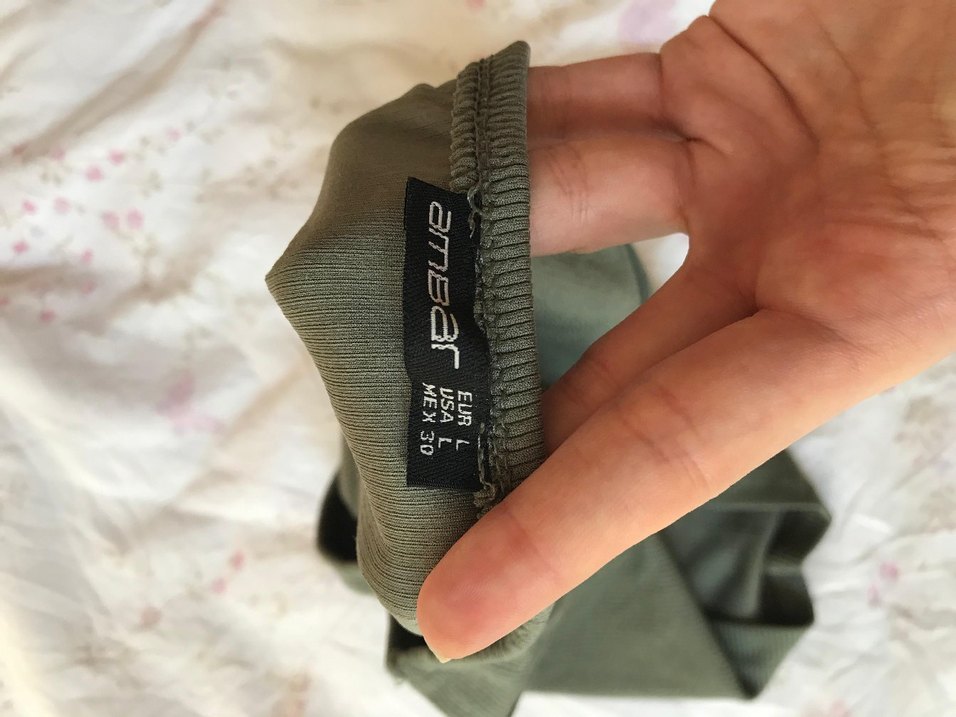 Kadınlar için Haki straplez crop - Görsel 3