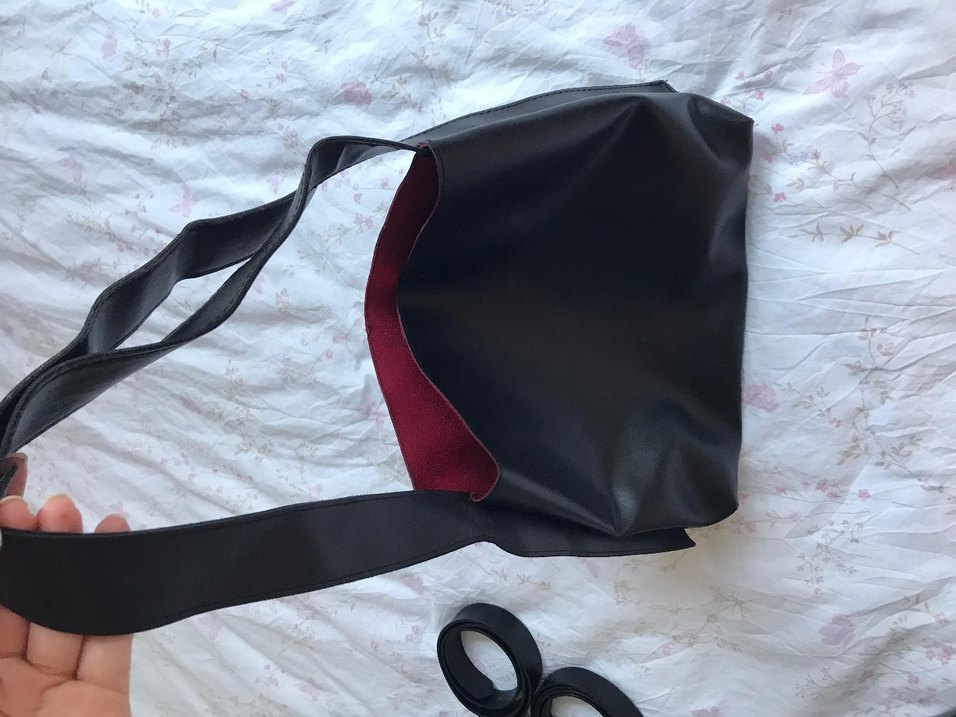 Siyah Deri Kadın Çanta - Görsel 4