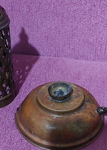 Beden Antika Bakır Dekoratif Mumluk
