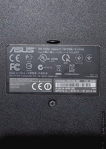 Asus Dizüstü Bilgisayar K450 J - Görsel 5