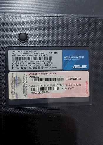 Asus Laptop K43S - Görsel 4
