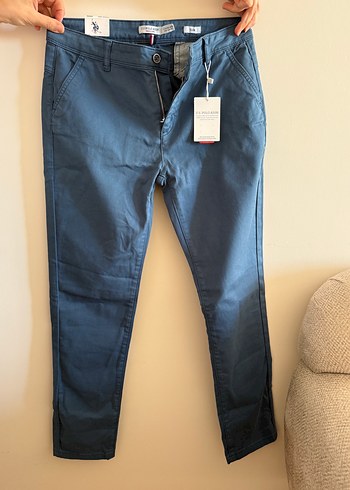 U.S Polo Assn. Us Polo Etiketli Mavi Slim Fit Pantolon