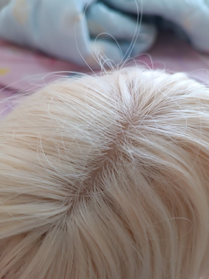 sarı uzun düz peruk - Görsel 4