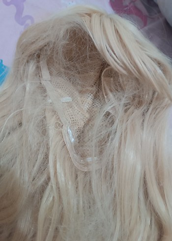 sarı dalgalı peruk - Görsel 3