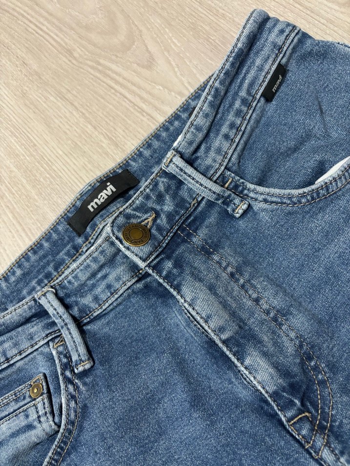 Erkek Mavi Denim Regular Fit Jean - Görsel 2