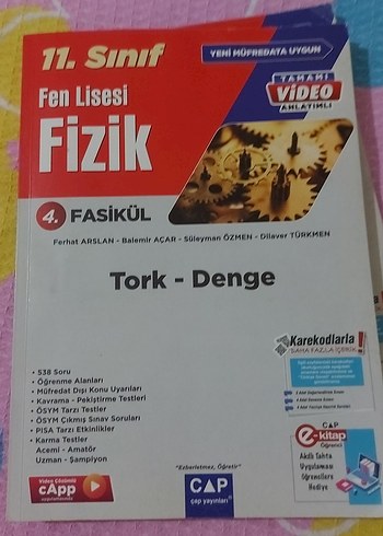 11. Sınıf ÇAP Fizik Fasikülleri +KAFA DENGI DENEME 1 DNM COZULU