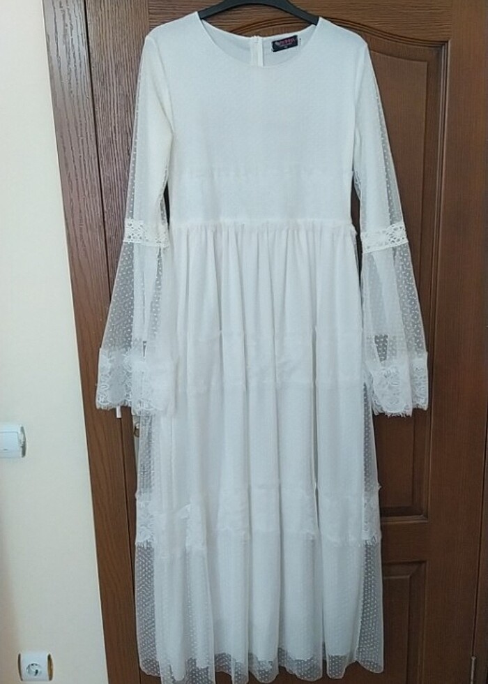 Dantelli elbise - Görsel 2