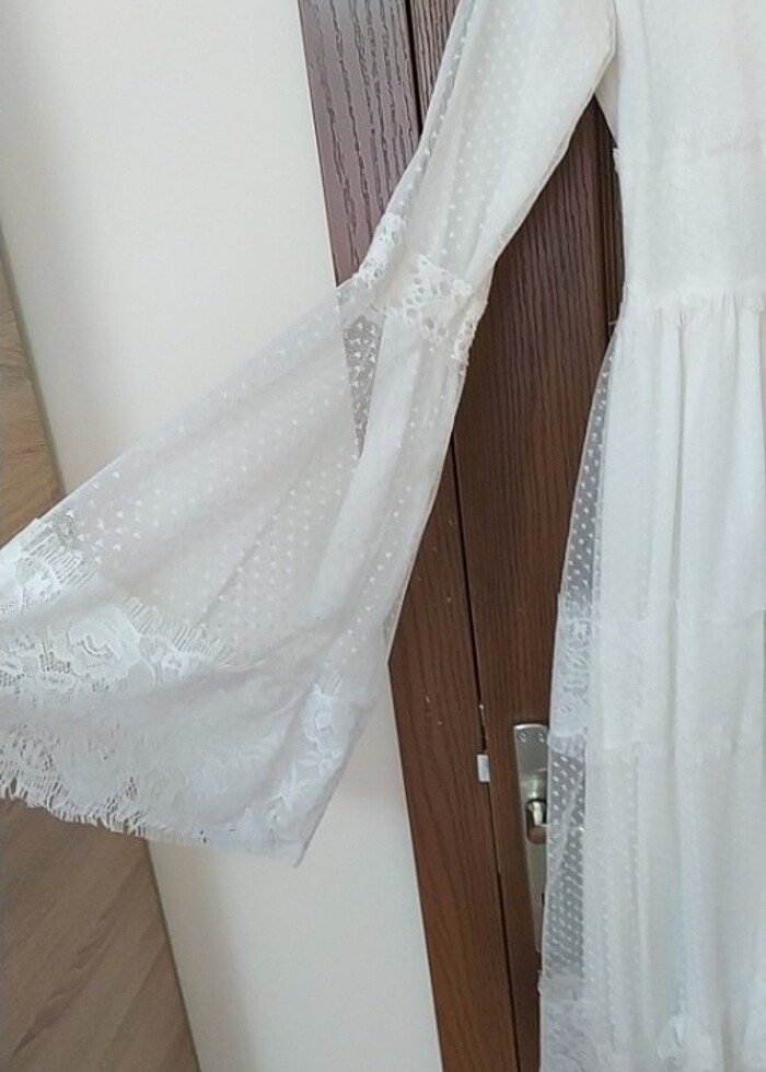 Dantelli elbise - Görsel 3