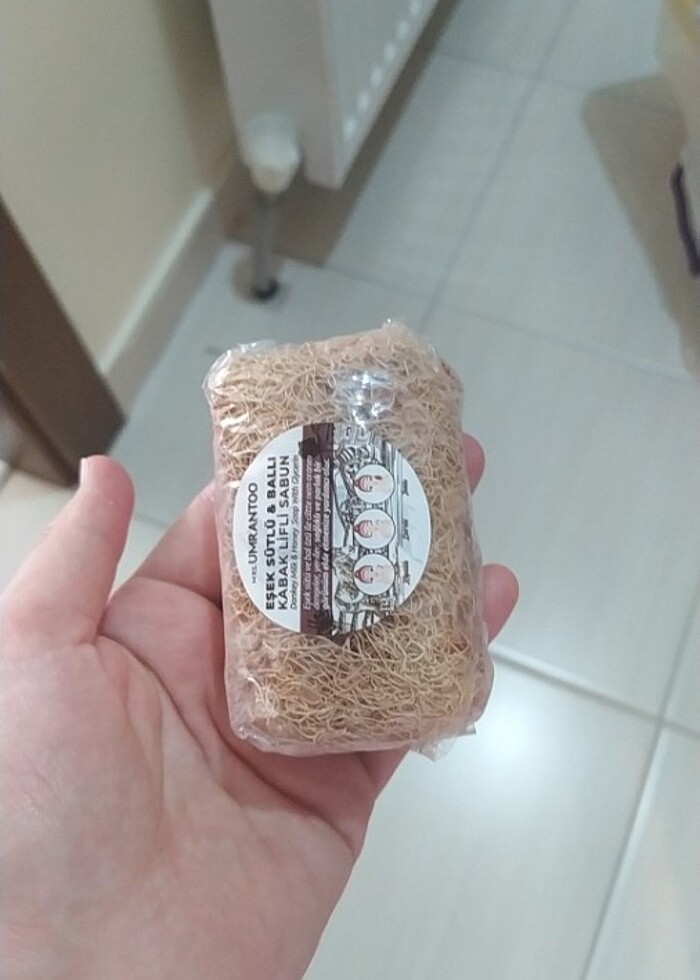 Keçi sütlü, ballı, kabak lifli sabun - Görsel 2