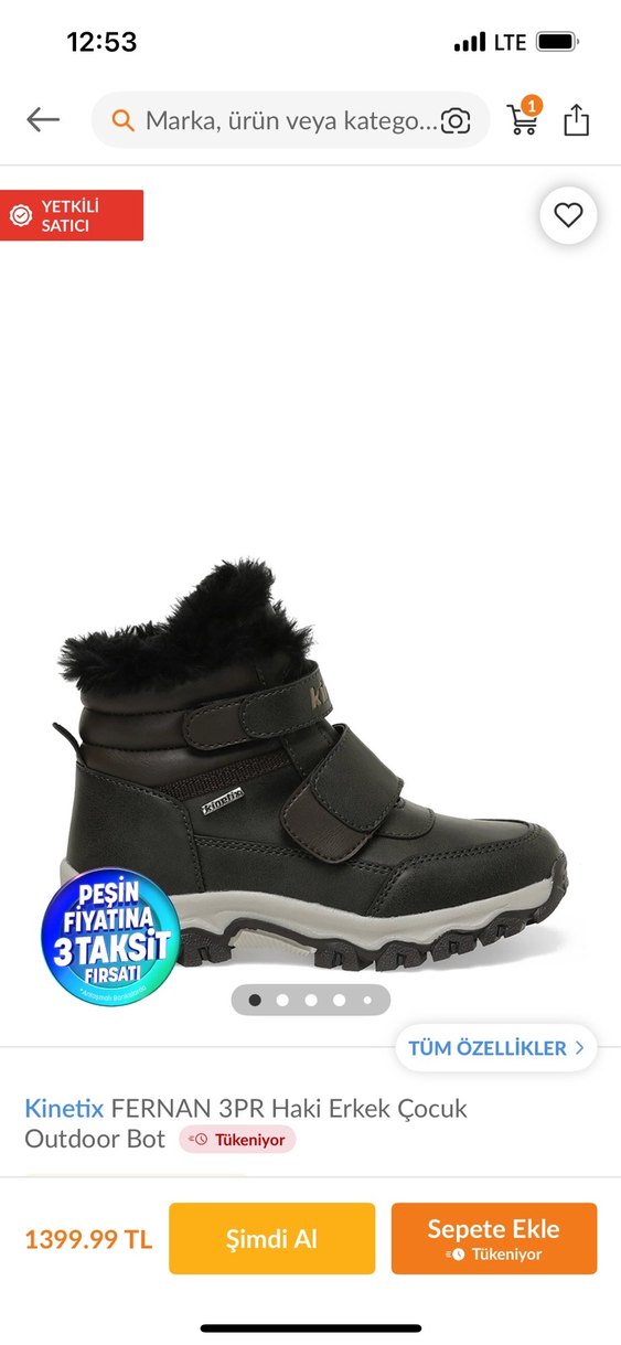 Kızaklı Erkek Çocuk Kahverengi Bot - Görsel 4