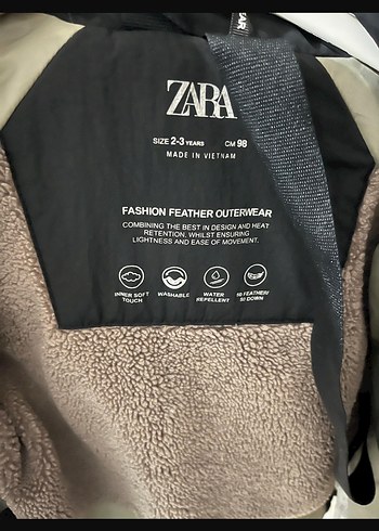 Düğmeli fermuarlı Siyah Erkek Çocuk Mont - Görsel 3