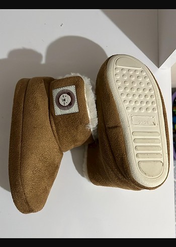 Kahverengi Erkek Çocuk Sıcak Ev Terliği - Görsel 2