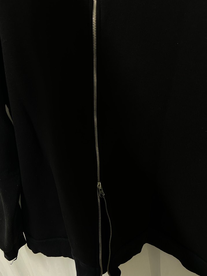 Siyah Basic Kadın Sweatshirt - Görsel 2