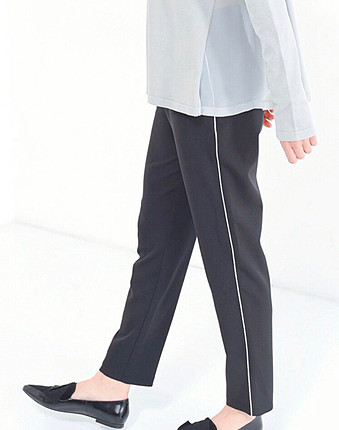 Fabrika yüksek bel kumaş pantalon