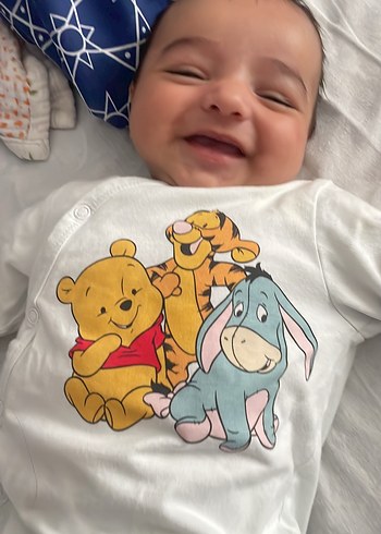 Diğer Uzun Kollu Beyaz Bebek Tulum