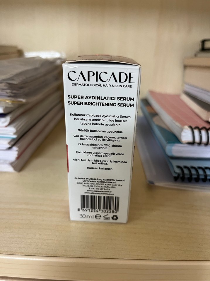 Capicade Super Aydınlatıcı Serum 30ml - Görsel 2