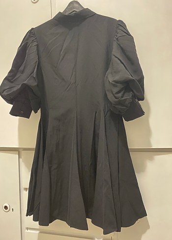 Diğer Siyah Düğmeli Elbise