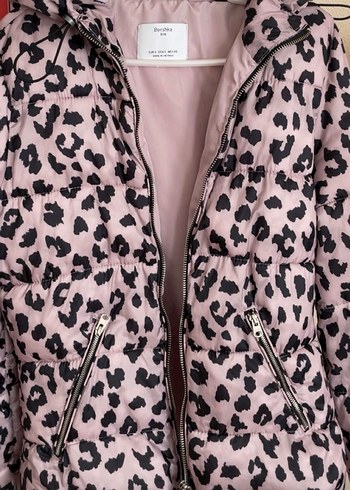 s Beden Leopar Desenli Pembe Mont