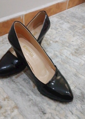 39 Beden siyah Renk Klasik Siyah Stiletto Topuklu Kadın Ayakkabı