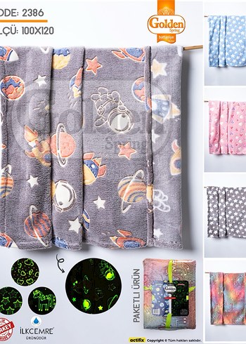 Reflektör Model Desenli Çocuk Battaniyesi - Görsel 3