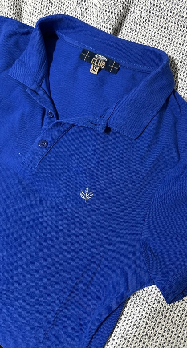 Fenerbahçe logolu saks mavisi polo yaka tişört - Görsel 3