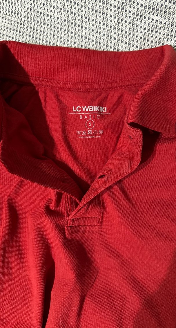 Kırmızı Erkek Polo Yaka Kısa Kollu Tişört - Görsel 3