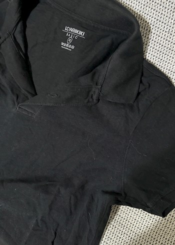 Erkek Siyah Kısa Kollu Polo Tişört - Görsel 3