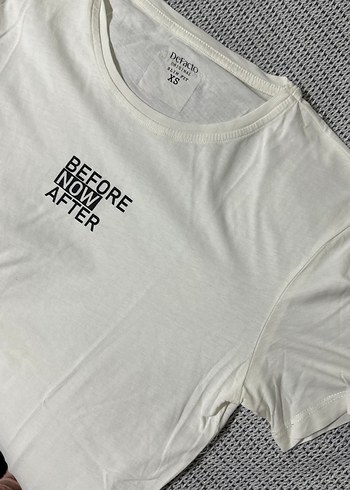 Beyaz Baskılı Pamuklu Erkek Tişört - Görsel 3