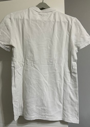 Erkek Beyaz Pamuklu Polo Tişört - Görsel 2