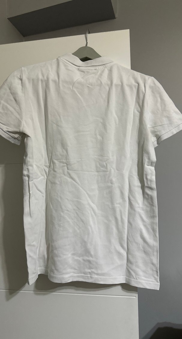 Erkek Beyaz Pamuklu Polo Tişört - Görsel 2