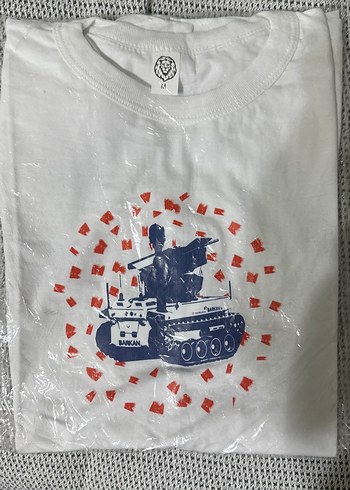 Beyaz Baskılı Erkek Tişört - Görsel 4