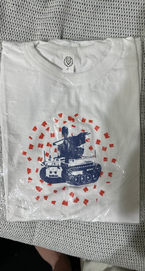 Beyaz Baskılı Erkek Tişört - Görsel 4