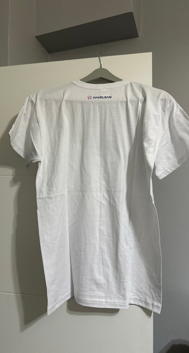 Beyaz Baskılı Erkek Tişört - Görsel 2