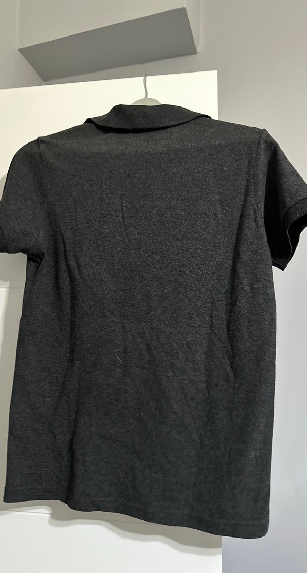 Gri Kısa Kollu Polo Tişört - Görsel 2