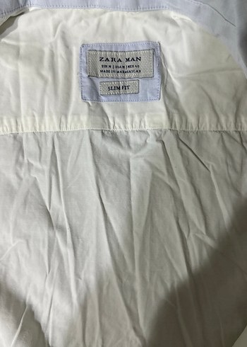 Düğmeli Beyaz Erkek Gömlek - Görsel 2