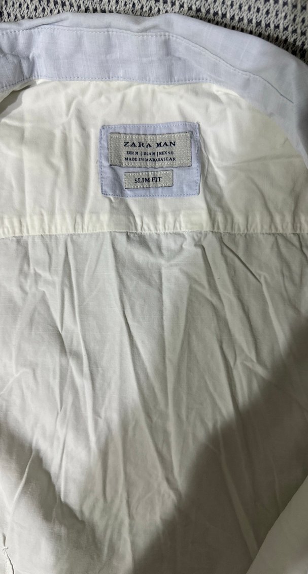 Düğmeli Beyaz Erkek Gömlek - Görsel 2