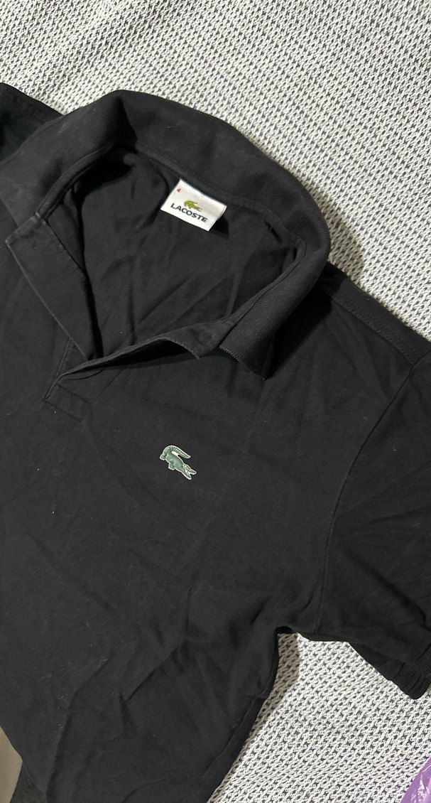 Erkek Siyah Kısa Kollu Polo Tişört - Görsel 3