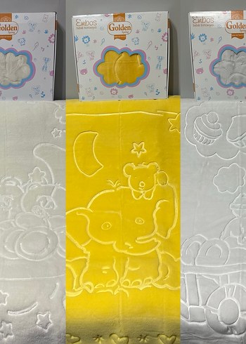 Açık Gri Desenli Bebek Battaniyesi - Görsel 2