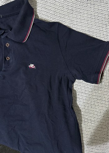 Erkek Lacivert Polo Yaka Tişört - Görsel 3