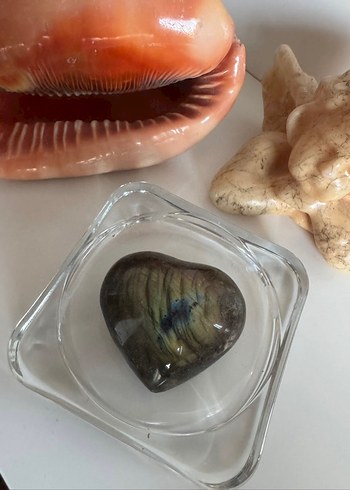 Kalp Form Labradorit + Enerji Taşı - Görsel 4