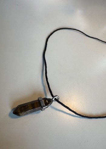 Kaplan Gözü Doğal Taş Kolye - Görsel 2