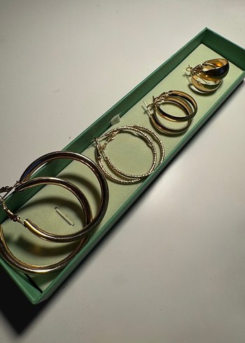 4lü Halka Küpe Seti - Görsel 3