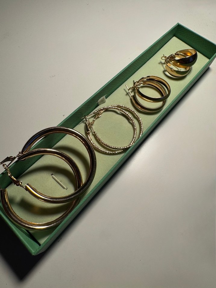  4lü Halka Küpe Seti - Görsel 3